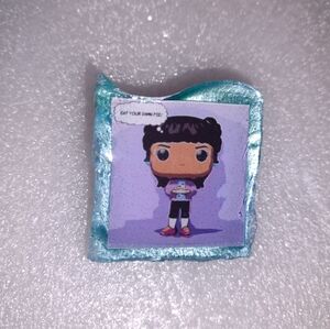 ERICA SINCLAIR "EAT YOUR DAMN PIE! HANDMADE ART PIN STRANGER THINGS